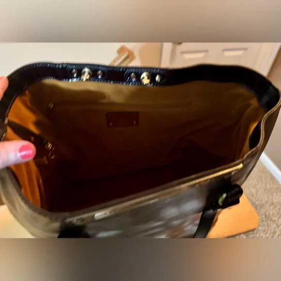 👜 Patricia Nash Abstract Animal Print Benvenuto Leather Tote - Picture 8 of 11